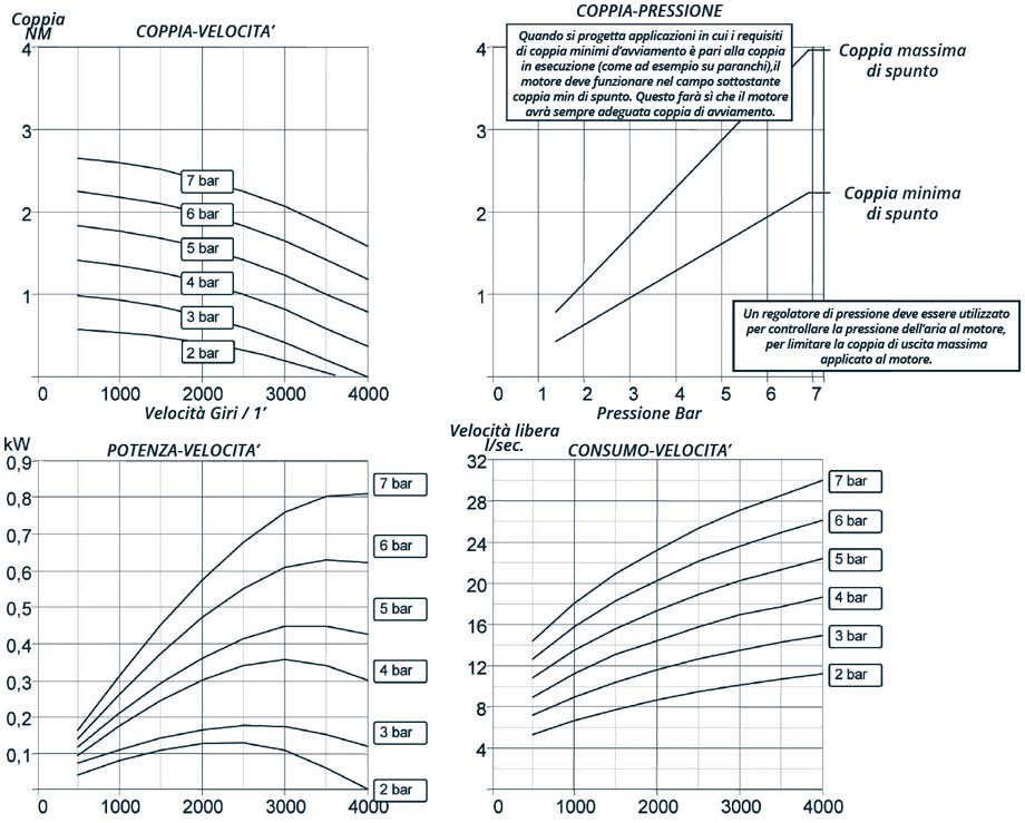 Motori pneumatici per argani M95BN71H2R2